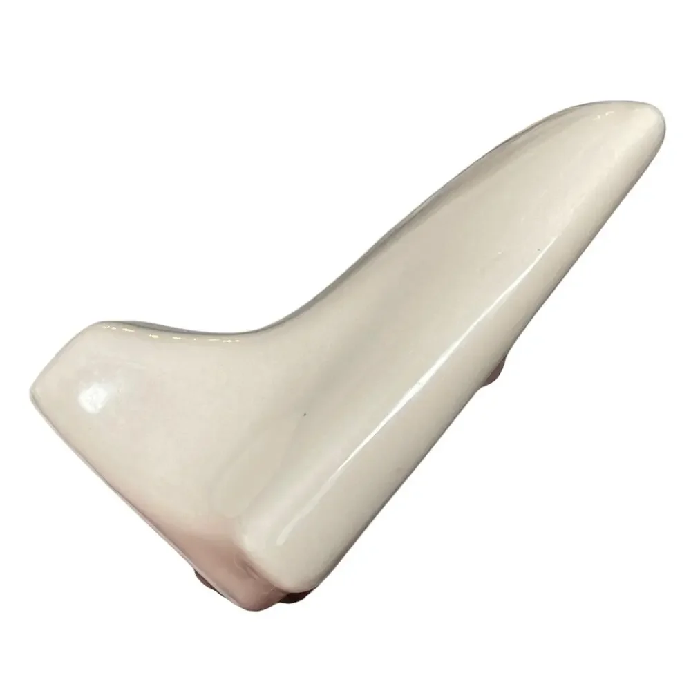Vintage Porcelain Soap Dish Holder Bathroom Wall Mount Fixture Taupe MCM READ